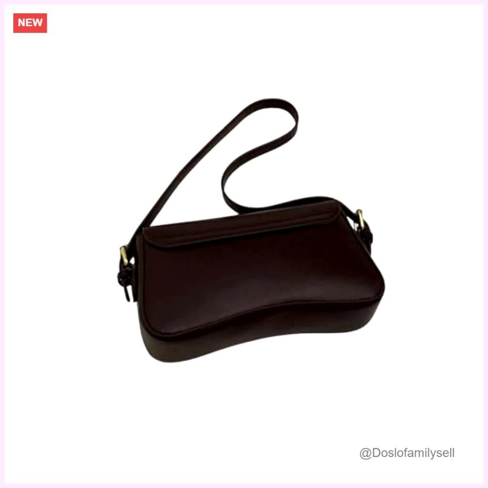 Faux Leather Shoulder Bag with Removable Strap Hobo Crossbody Clutch - Picture 4 of 7